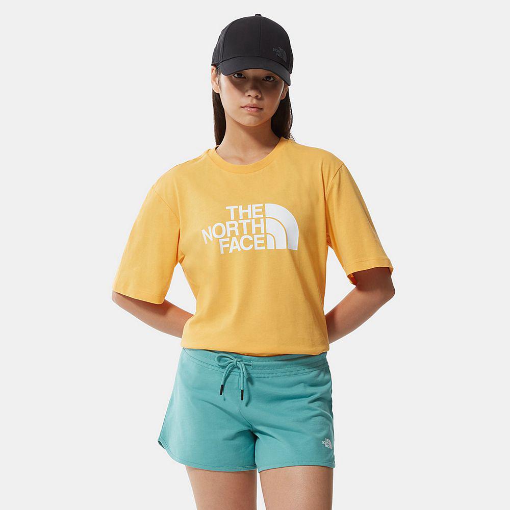 The North Face Relaxed Summer Γυναικεια T Shirt - Κίτρινα (LREY01253)